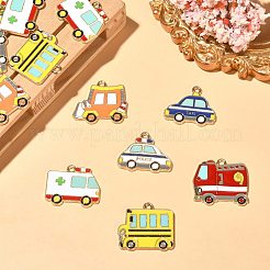 30Pcs 6 Styles Alloy Enamel Pendants&nbsp;ENAM-CJ0004-51