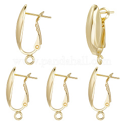 10 Pairs Brass Hoop Earring Finding&nbsp;KK-BBC0019-32