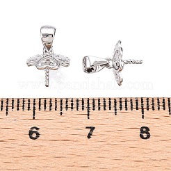 Anti-Tarnish 925 Sterling Silver Pendant Bails&nbsp;STER-T007-90P