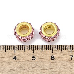 Alloy Rhinestone Clay Pave Beads&nbsp;ALRI-D300-04G-03
