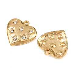 304 Stainless Steel Rhinestone Pendants&nbsp;STAS-I352-10G-01