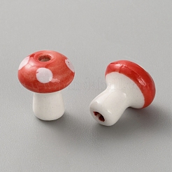 Handmade Porcelain Beads&nbsp;PORC-WH0016-11