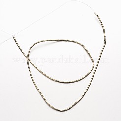 Electroplate Non-magnetic Synthetic Hematite Bead Strands&nbsp;G-F300-37C