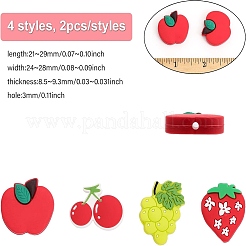 16Pcs 4 Style Silicone Beads&nbsp;SIL-CA0002-53