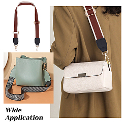 Jacquard Weave Ethnic Style Polyester Wide Bag Handles&nbsp;FIND-WH0136-40A