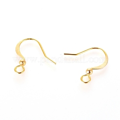 Long-Lasting Plated Brass French Earring Hooks&nbsp;X-KK-K204-137G-NF