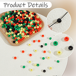 1000Pcs 4 Colors Opaque Plastic Beads&nbsp;KY-SC0002-63