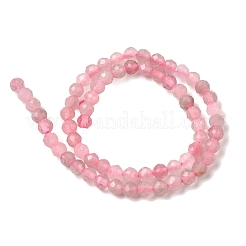 Natural Madagascar Rose Quartz Beads Strands&nbsp;G-H336-A03-02