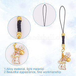 10Pcs 5 Styles Alloy Enmal Pendant Decorations&nbsp;HJEW-GO00019