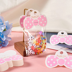 100Pcs Foldable Bowknot Paper Hanging Header&nbsp;CDIS-TA0001-21