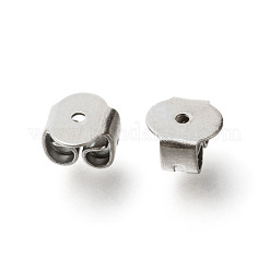 Tarnish Resistant 80Pcs 4Size 304 Stainless Steel Ear Nuts&nbsp;STAS-LS0001-18P