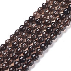 Natural Smoky Quartz Beads Strands&nbsp;G-C076-6mm-4