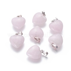Natural Rose Quartz Pendants&nbsp;G-E434-04P