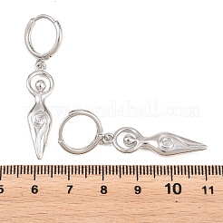 Brass Hoop Dangle Earrings&nbsp;EJEW-G471-47P-01