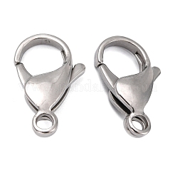 Tarnish Resistant 316 Surgical Stainless Steel Lobster Claw Clasps&nbsp;STAS-M262-03-19mm