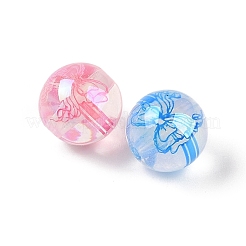 UV Plating Transparent Acrylic Beads&nbsp;OACR-Z020-10