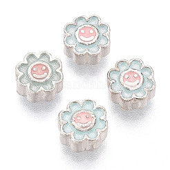 925 Sterling Silver Enamel Beads&nbsp;STER-T008-36A