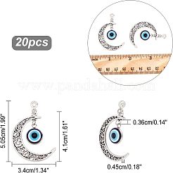 Alloy Hollow Moon Big Pendants&nbsp;FIND-NB0002-45