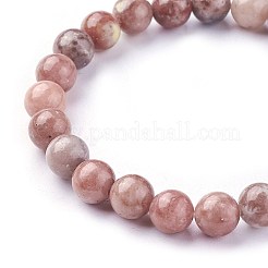 Natural Plum Blossom Jasper Beads Stretch Bracelets&nbsp;BJEW-F380-01-B08