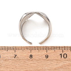 304 Stainless Steel Cuff Open Rings&nbsp;SA-CBA751F-09GP