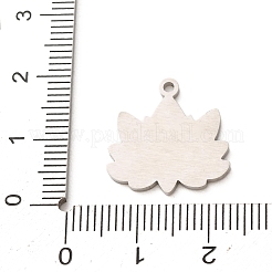 304 Stainless Steel with Red Enamel Pendants&nbsp;SA-CBA061A-05P