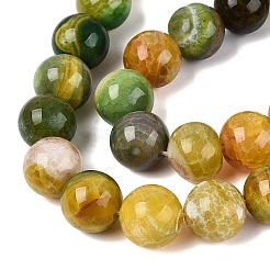 Natural Dragon Veins Agate Beads Strands&nbsp;G-Q606-42B-D02