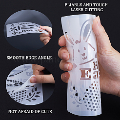 Easter PET Plastic Hollow Out Drawing Painting Stencils Templates&nbsp;DIY-WH0349-106