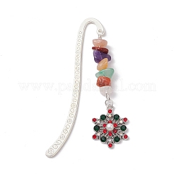 Christmas Theme Alloy Hook Bookmarks&nbsp;AJEW-JK00338
