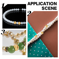 60Pcs 2 Style Brass Beads&nbsp;KK-GO0001-07