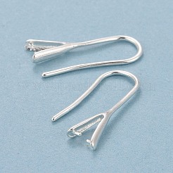 Rack Plating Eco-friendly Brass Earring Hooks&nbsp;KK-D075-14S-RS