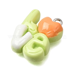 Opaque Resin Pendants&nbsp;RE-CBAA178-06P
