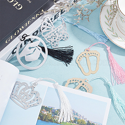 5Pcs 5 Styles Iron Bookmarks&nbsp;AJEW-PH0001-82