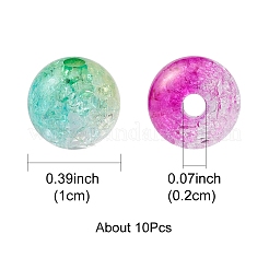 Transparent Crackle Acrylic Beads&nbsp;CACR-YW0001-09B