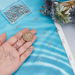 50Pcs 304 Stainless Steel Pendants&nbsp;STAS-HY0001-50