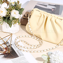 1Pc Imitation Leather & Aluminum Chain Bag Handles&nbsp;AJEW-CL0001-27A