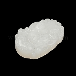 Natural White Jade Carved Pendants&nbsp;G-S384-01A