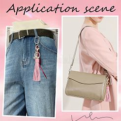 1Pc PU Leather Tassel Keychains&nbsp;KEYC-CL0001-51A