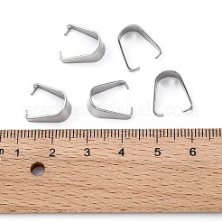 Tarnish Resistant 304 Stainless Steel Snap on Bails&nbsp;STAS-R048-13x9mm