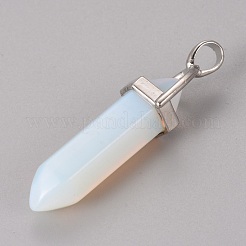 Opalite Pointed Pendants&nbsp;G-WH0004-16