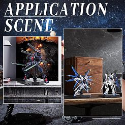 Plastic Assembled Action Figure Display Holders&nbsp;ODIS-WH0248-148