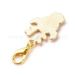 Christmas Theme Alloy Enamel Pendant Decorations&nbsp;HJEW-JM00667