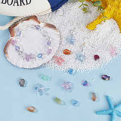 120Pcs 4 Styles Transparent Glass Beads&nbsp;GLAA-SC0002-53