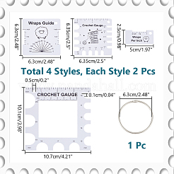 8Pcs PVC Sewing Rulers&nbsp;DIY-NB0012-39