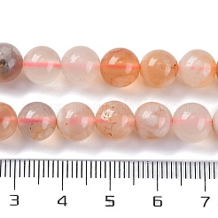 Natural Cherry Blossom Agate Beads Strands&nbsp;G-B130-8mm-02