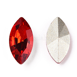 Pointed Back Glass Rhinestone Cabochons&nbsp;RGLA-T083-6x12mm-07
