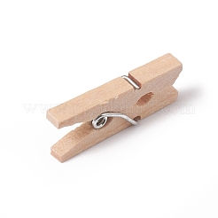 Natural Wooden Craft Pegs Clips&nbsp;WOOD-E010-02E