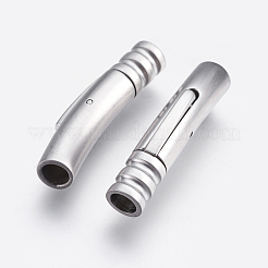 Tarnish Resistant 304 Stainless Steel Bayonet Clasps&nbsp;STAS-E427D-4P