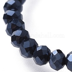 Adjustable Electroplate Glass Braided Bead Bracelets&nbsp;BJEW-JB04588-07