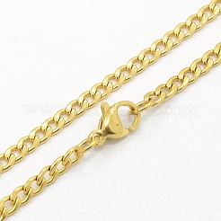 304 Stainless Steel Curb Chain Necklaces&nbsp;STAS-O037-95
