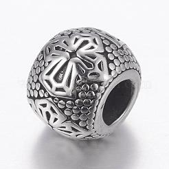 304 Stainless Steel European Beads&nbsp;STAS-P173-083AS